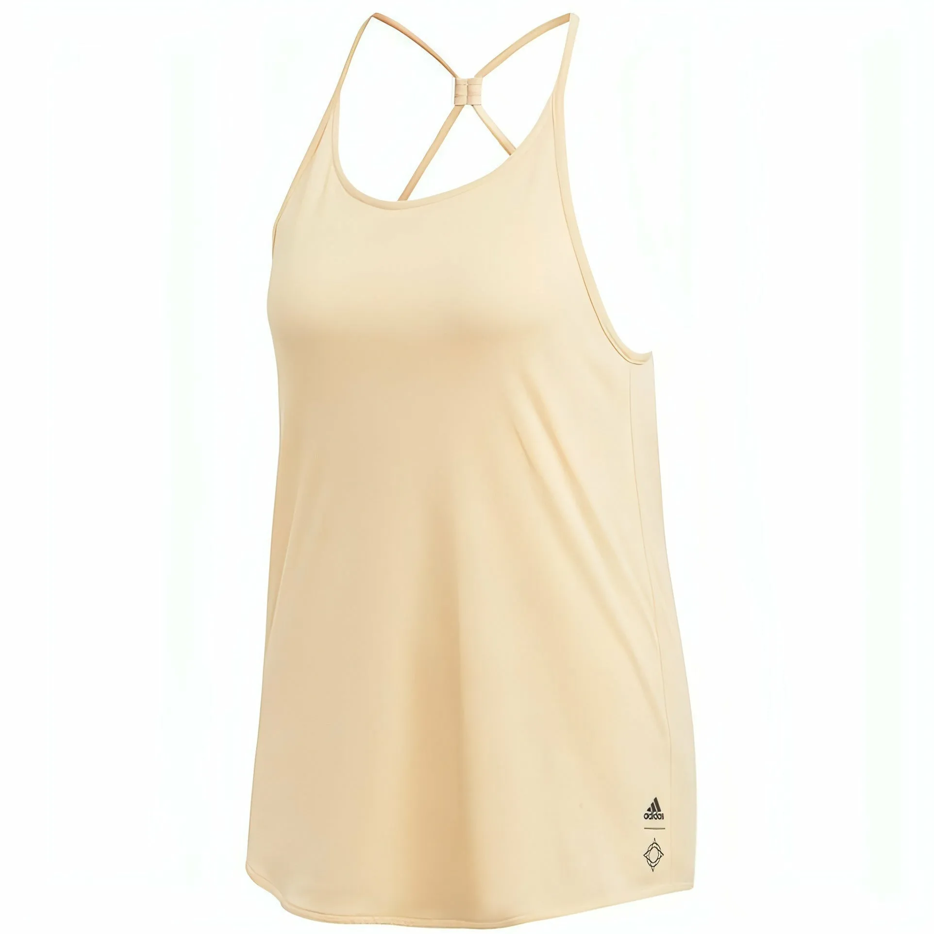 adidas Wanderlust Womens Long Vest Tank Top - Orange