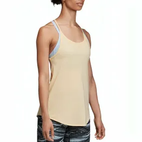 adidas Wanderlust Womens Long Vest Tank Top - Orange