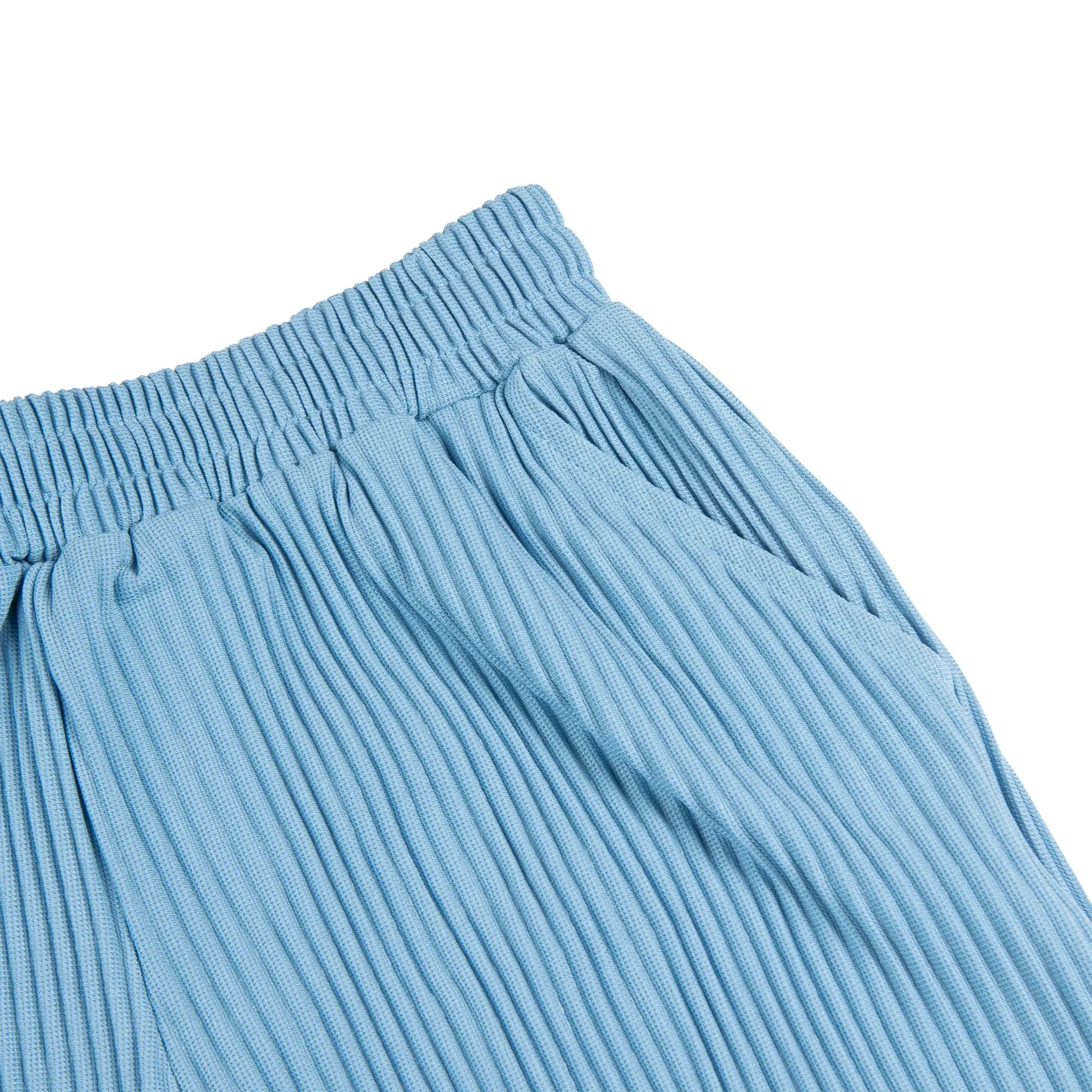 Belier Pleated Light Blue Shorts