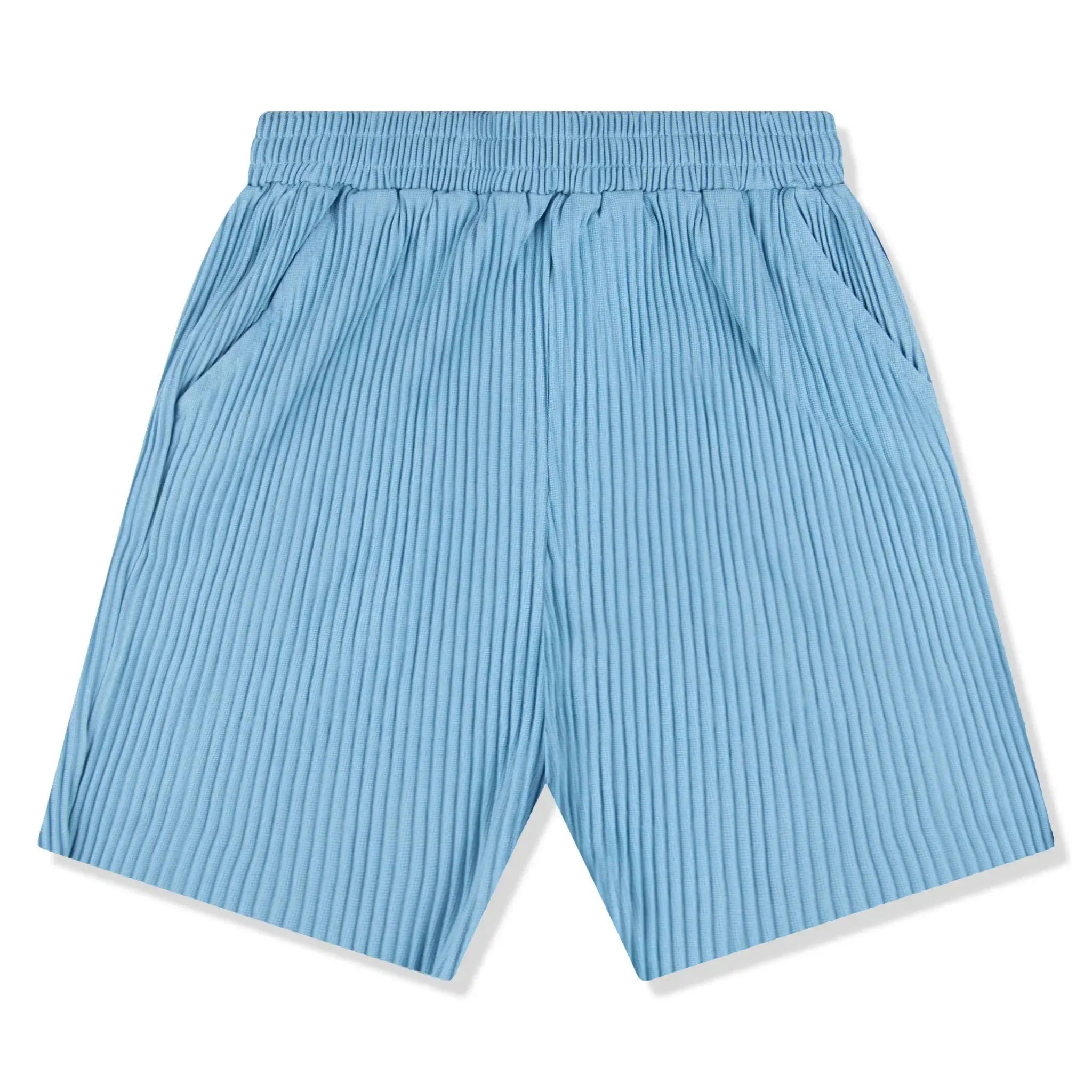 Belier Pleated Light Blue Shorts