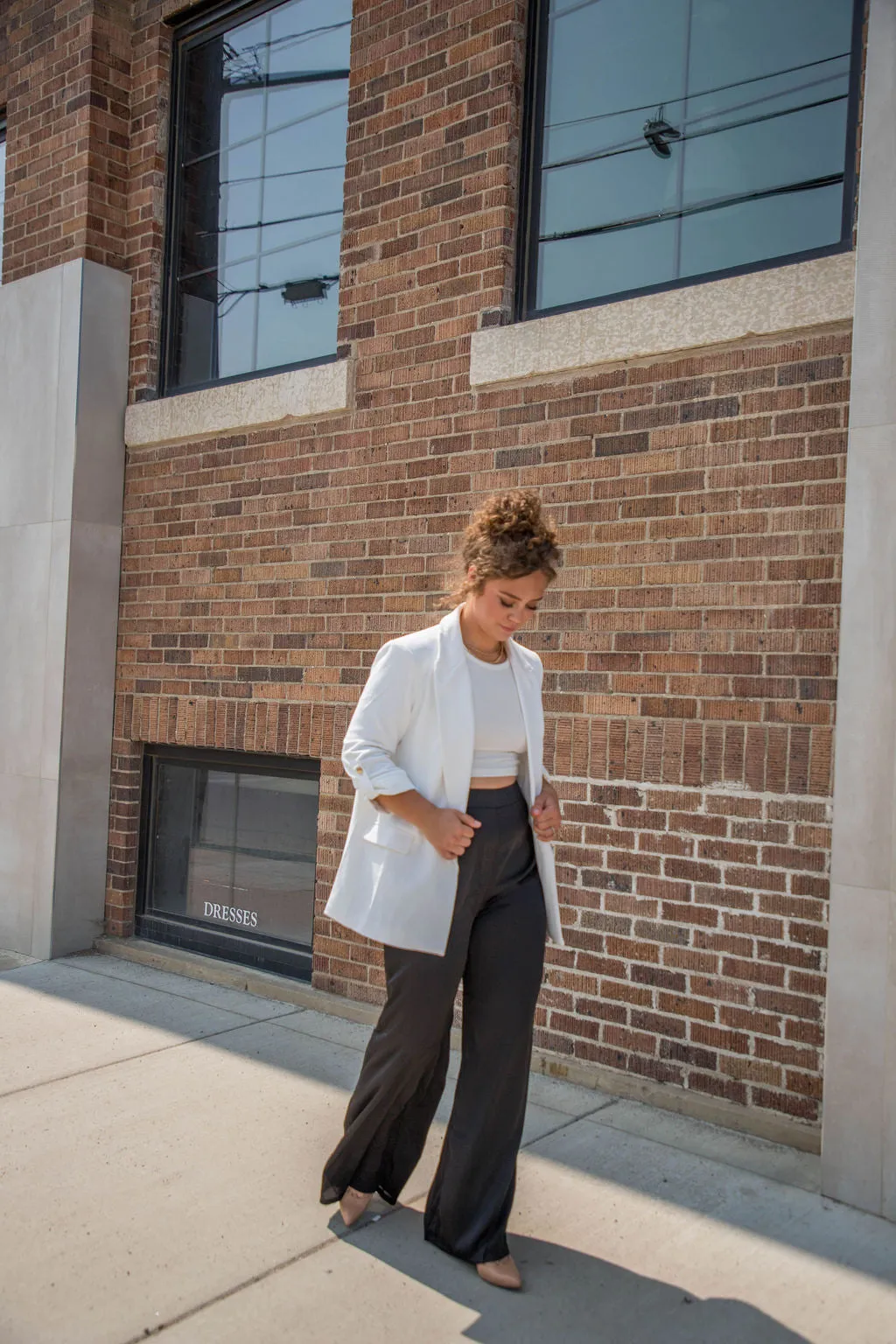 Black Sateen Trousers