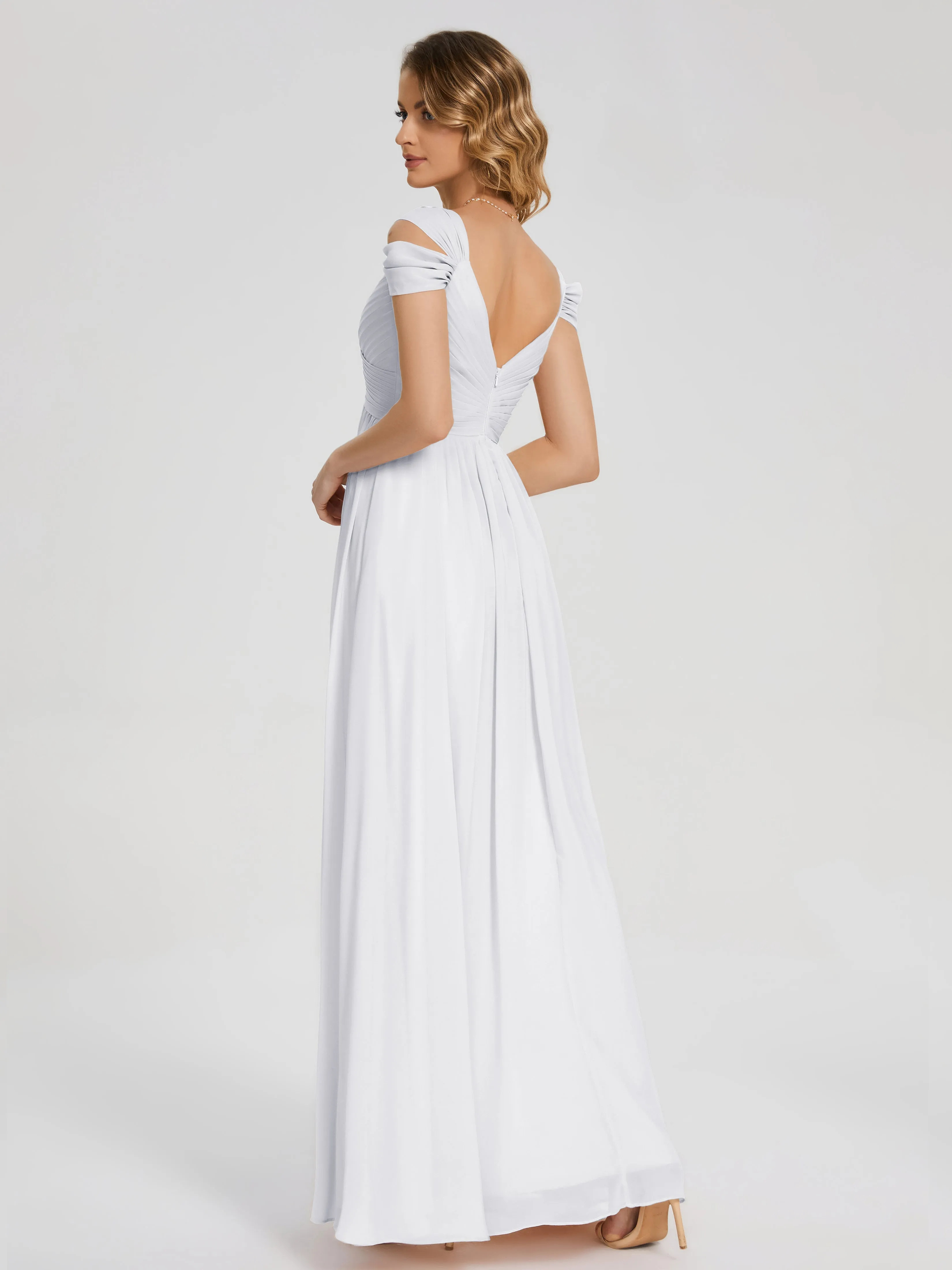 Charlee Flowy Split Chiffon Bridesmaid Dresses