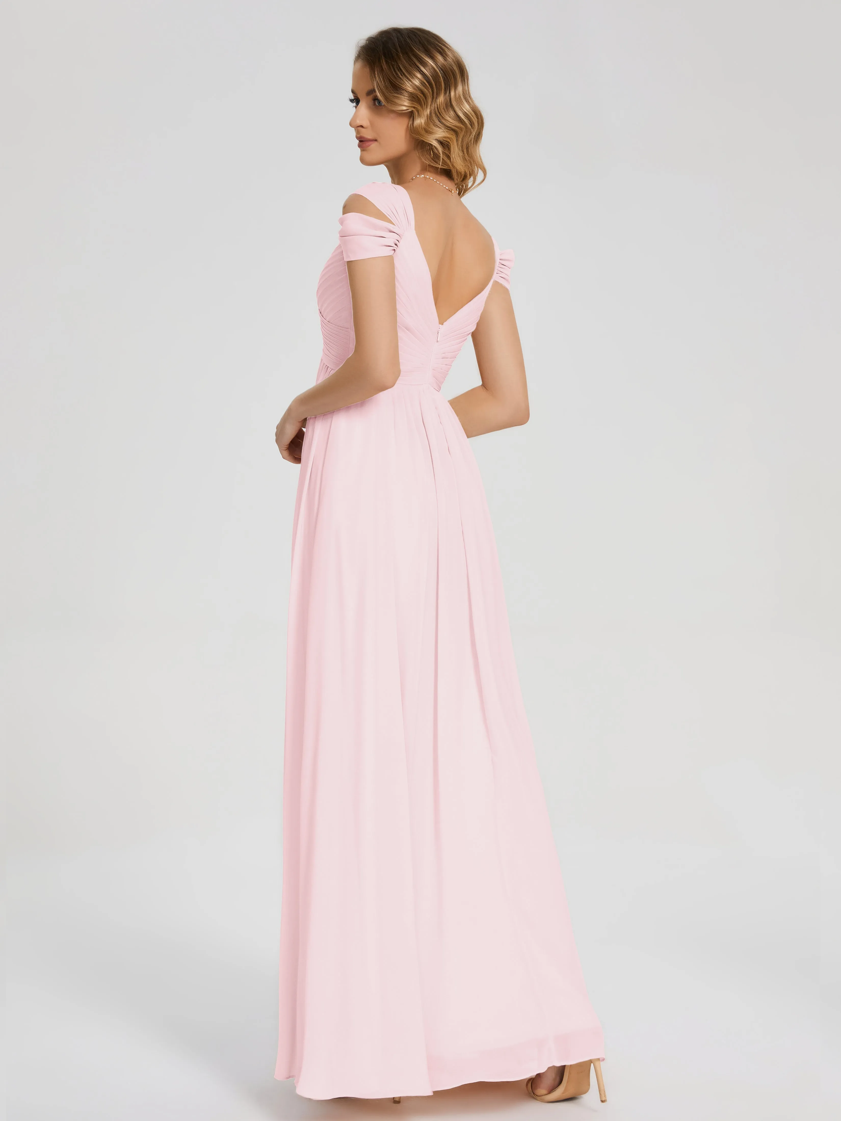 Charlee Flowy Split Chiffon Bridesmaid Dresses