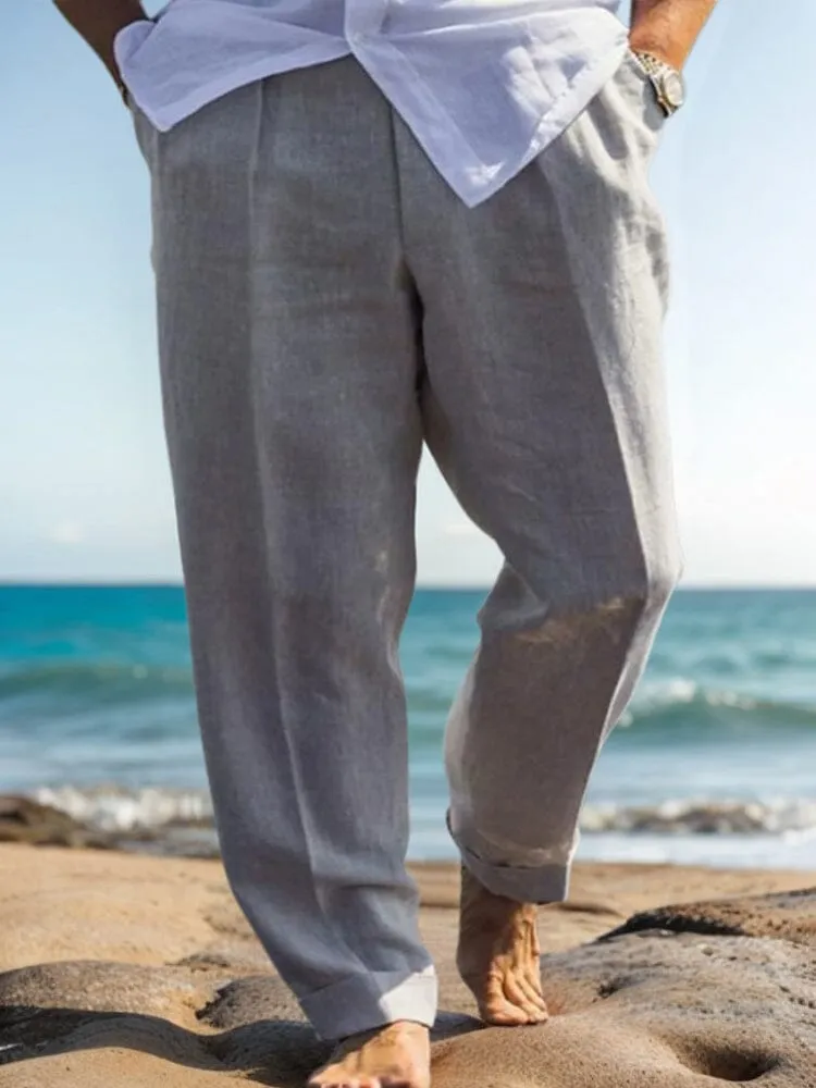 Comfy Breathable Cotton Linen Trousers