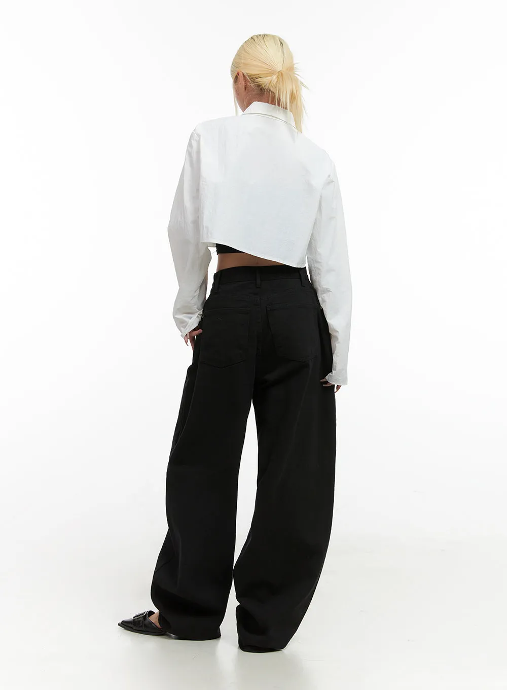 Comfy Cotton Wide-Leg Trousers CO414