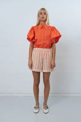 Cotton pyjamas shorts - Sunshine Orange