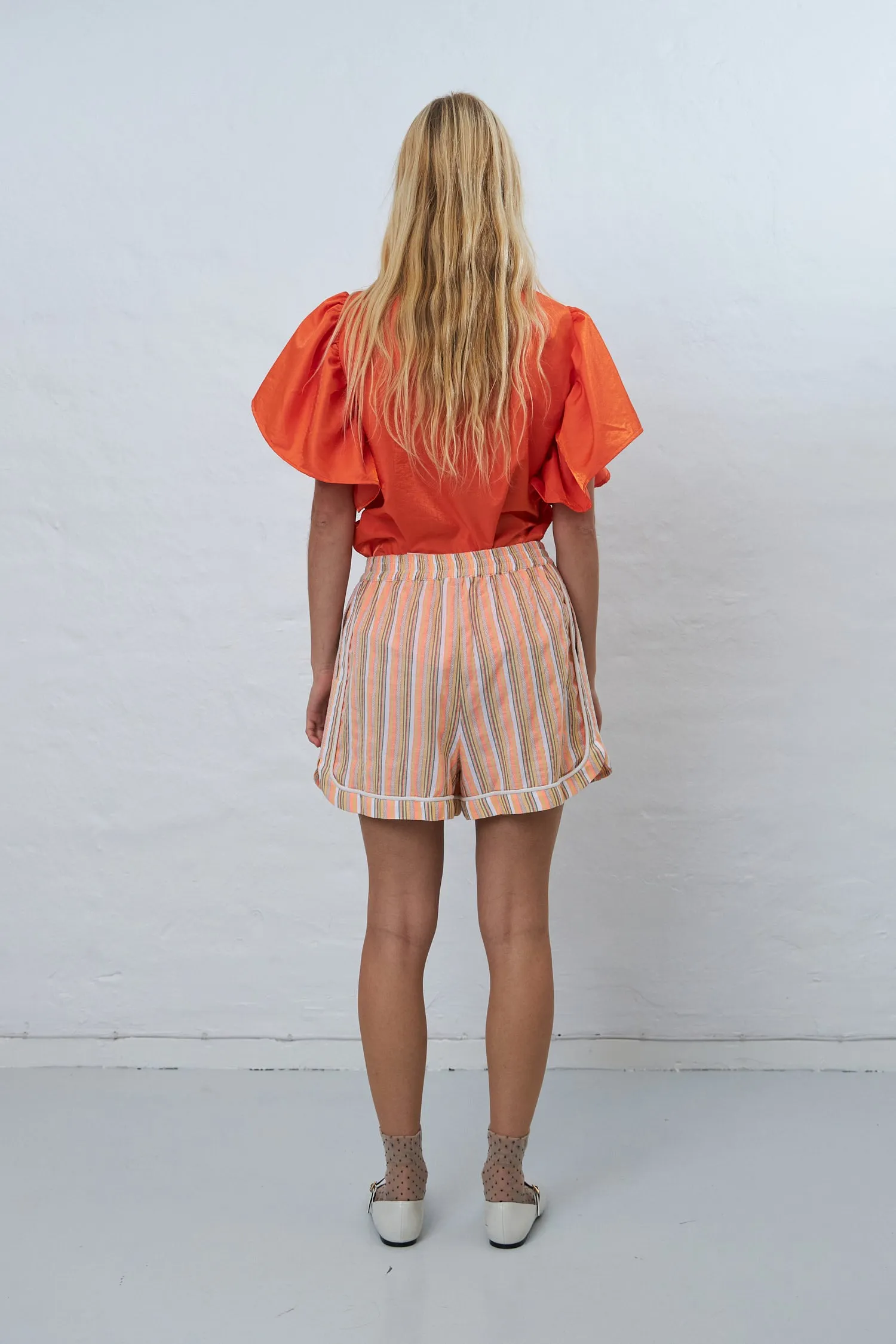 Cotton pyjamas shorts - Sunshine Orange