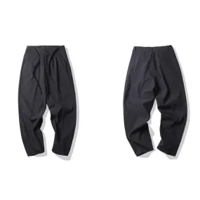 DRAPE COMFY SUIT STREETWEAR TROUSERS