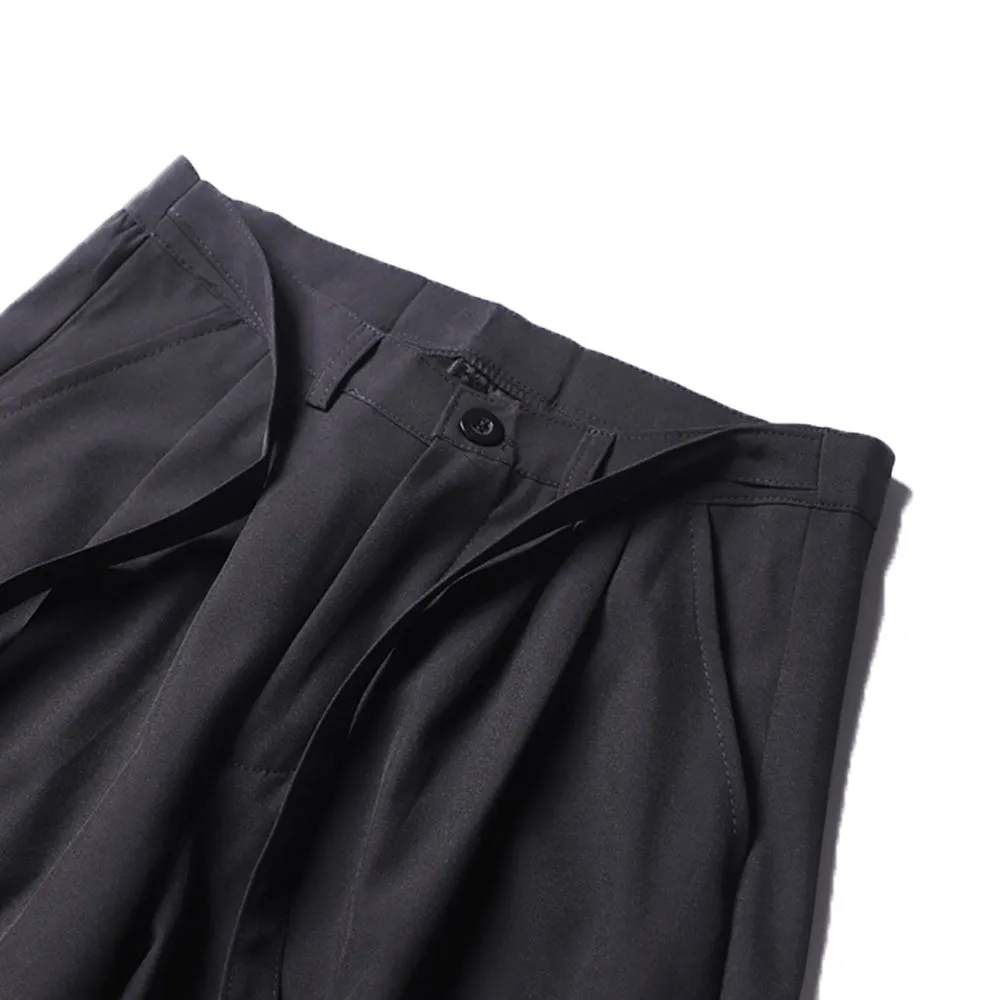 DRAPE COMFY SUIT STREETWEAR TROUSERS