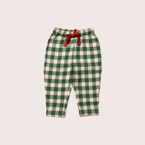 Fern Green Check Comfy Trousers