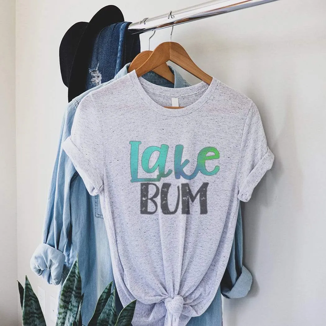 Lake Bum Colored Graphic T-Shirt - SU133