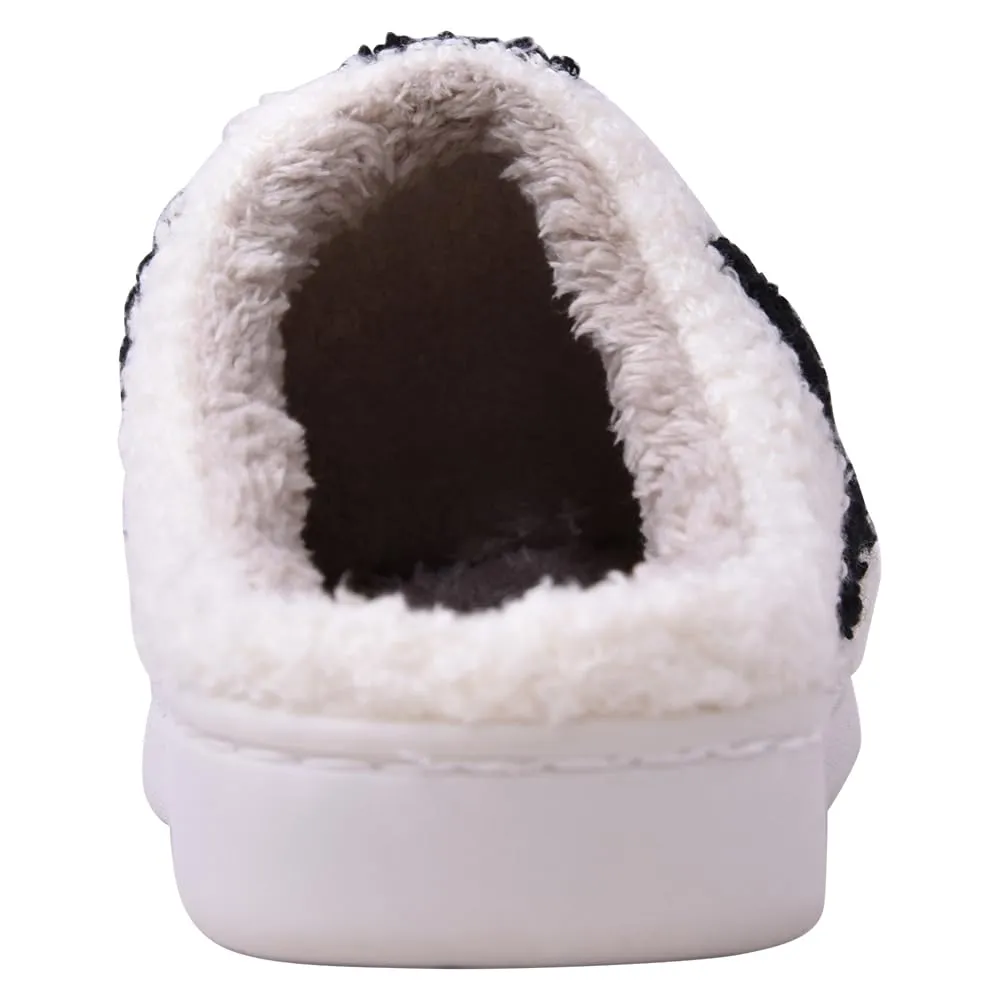 MIA Cozi Women's Push Slippers Shoes BWK Black/White Size