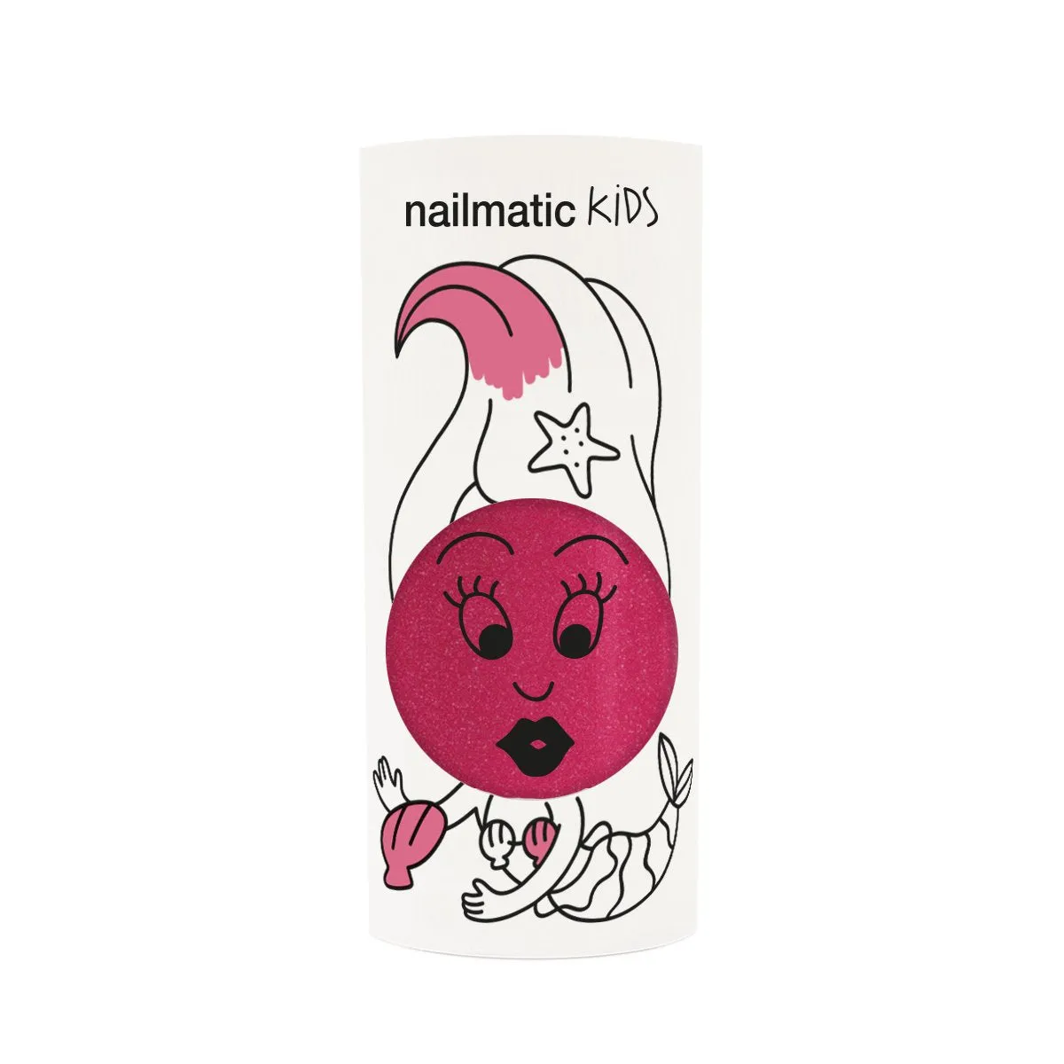 Nailmatic Kids Water-Based Nail Polish - Sissi - Pink Big Glitters