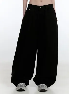 Oversized Comfy Cotton Trousers CJ522