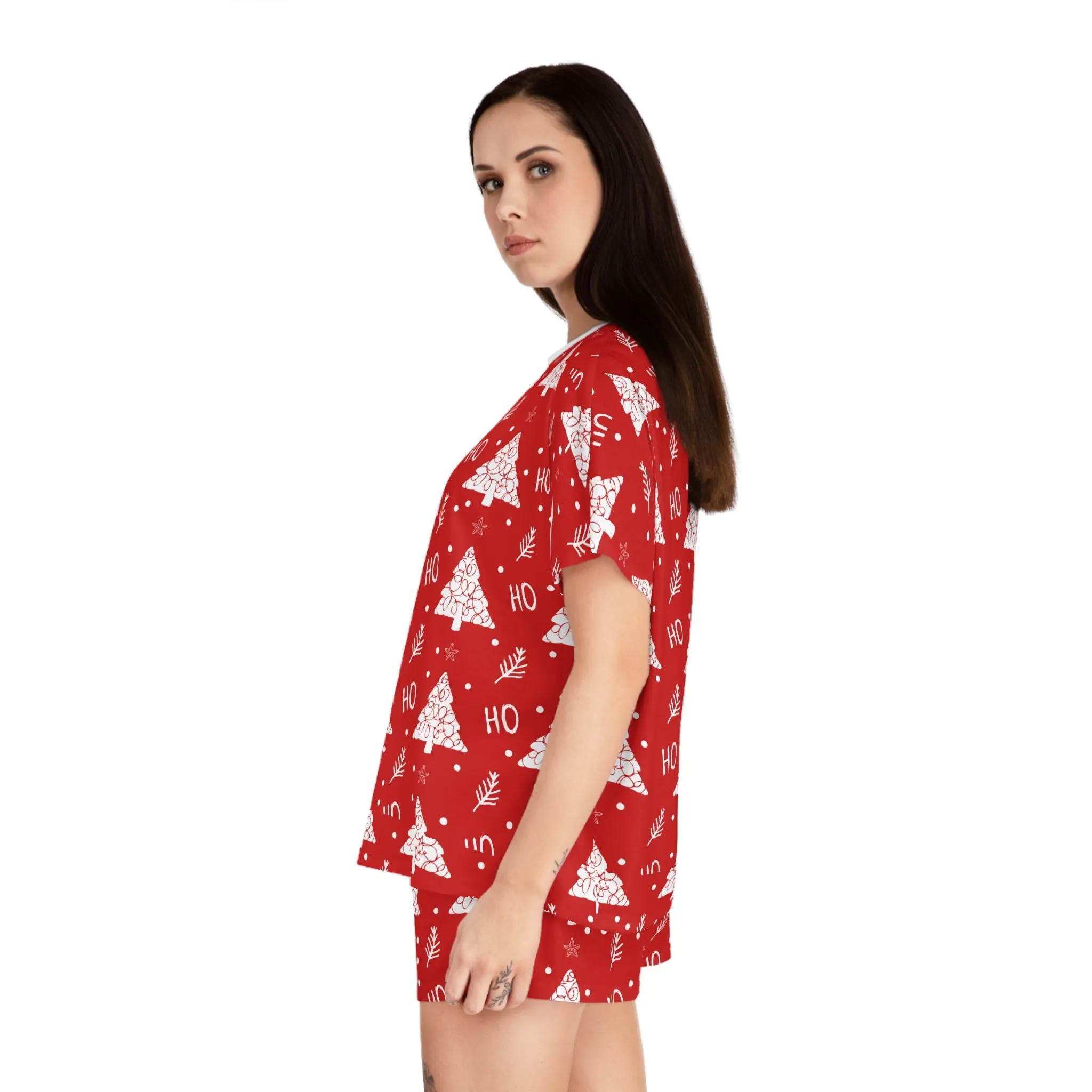 Red Christmas Pajama Set for Women | Holiday Loungewear | Festive Sleepwear Gift