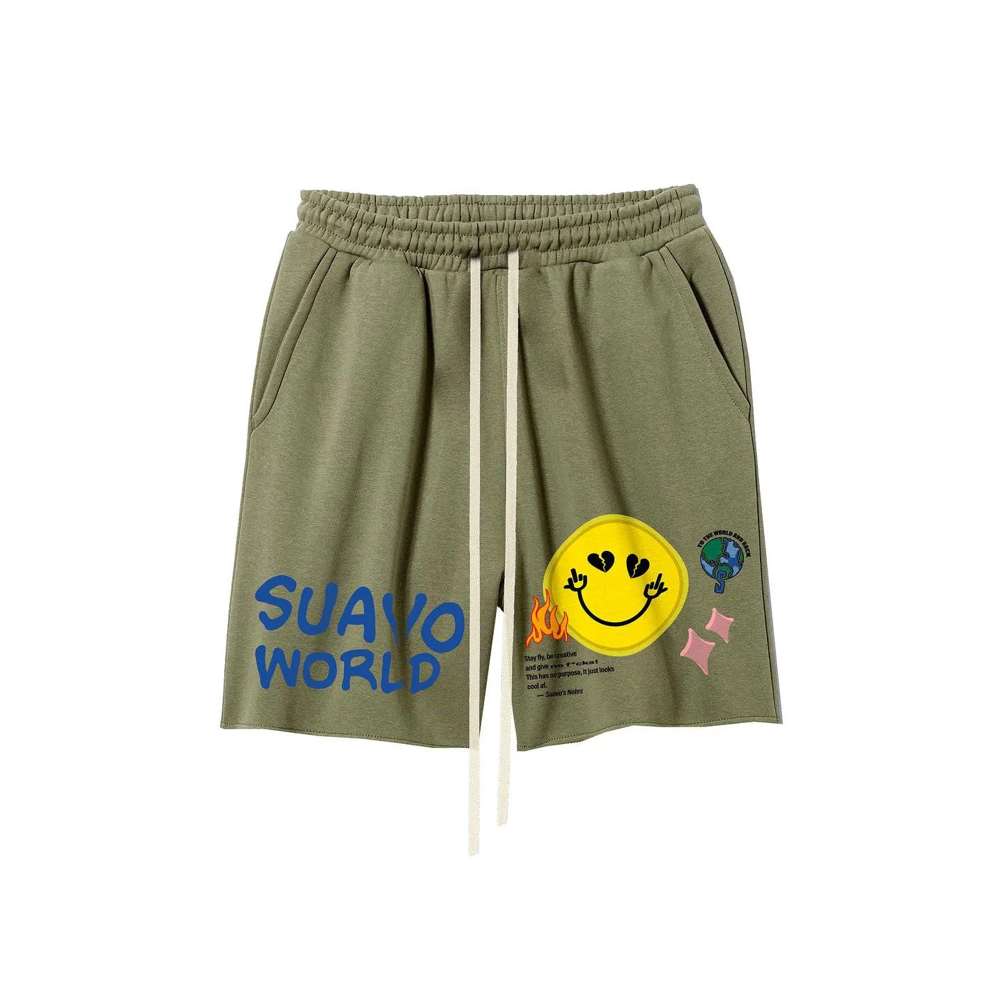 SMILEY SHORTS - LIGHT KHAKI