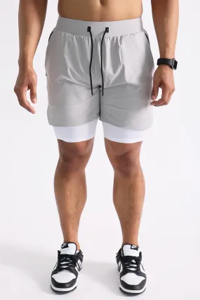 UC04 Arrival Compression Shorts - Light Grey