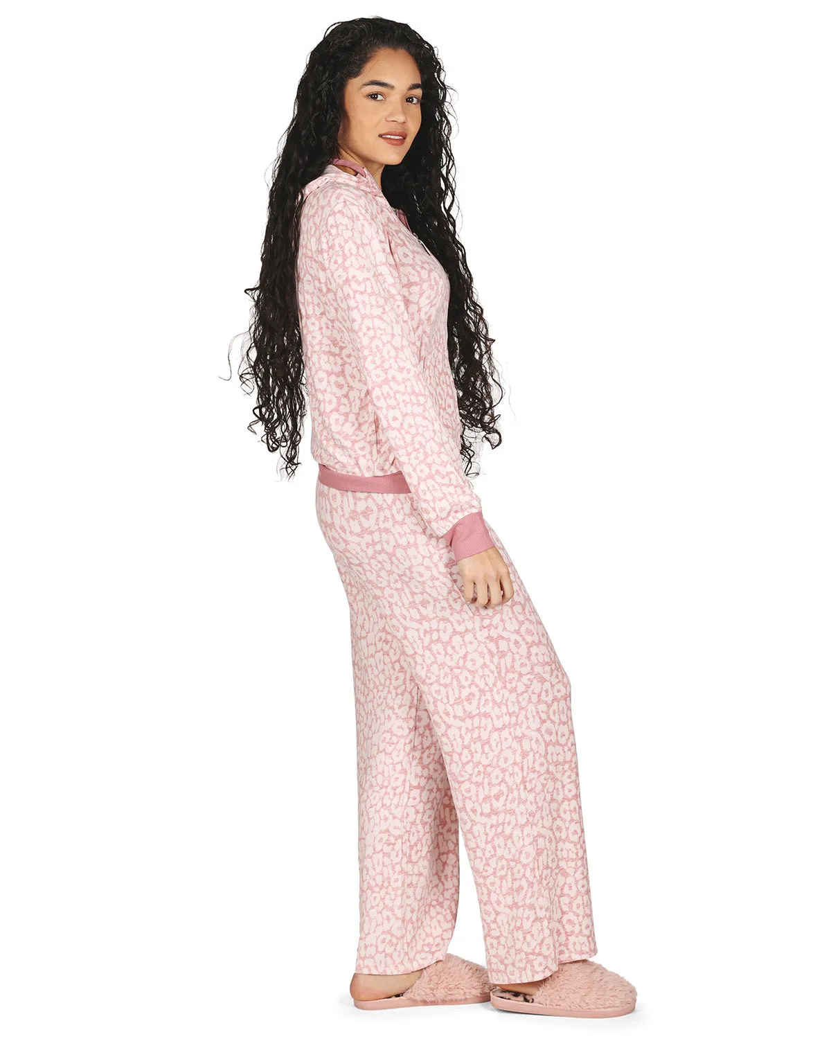 Women's Soft and Cozy Allover Leopard Print Lounge Pants